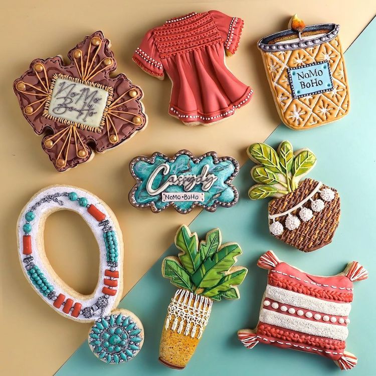 Galletas decoradas en forma de ropa por Liz Joy