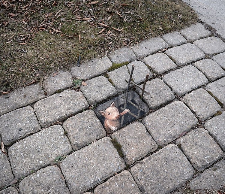 Optical Illusion Street Art by David Zinn