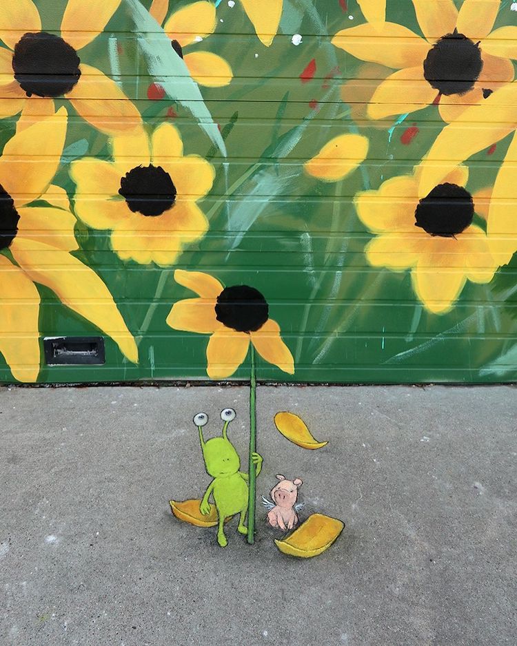 Optical Illusion Street Art by David Zinn