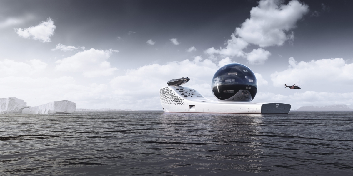 Earth 300 Nuclear Powered Superyacht for Scientific Research