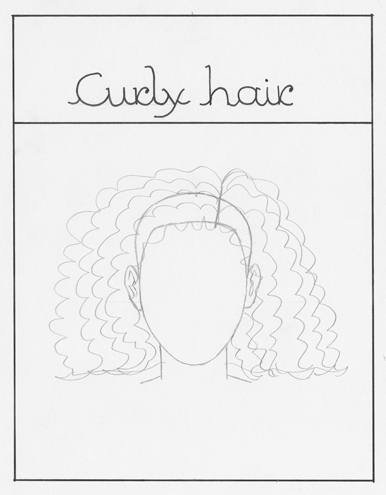 How to Draw Curly Hai