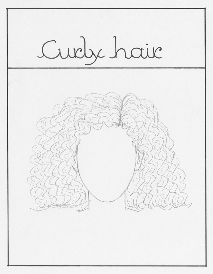 How to Draw Curly Hai