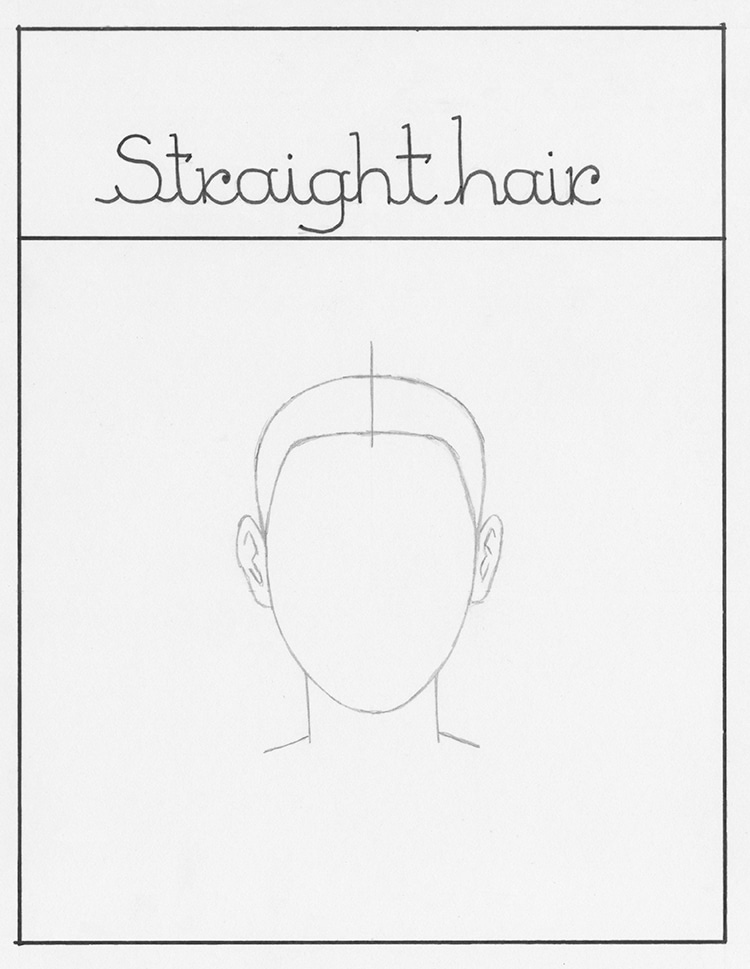 How to Draw Straight Hair