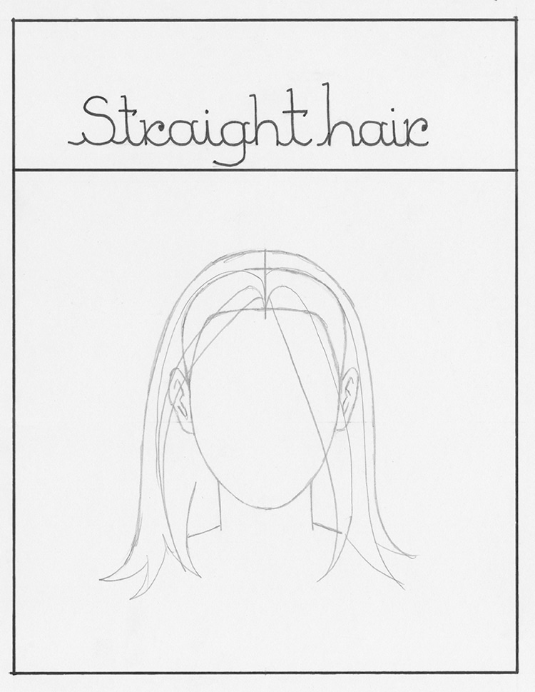 How to Draw Straight Hair