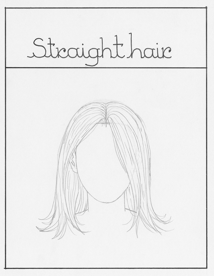How to Draw Straight Hair
