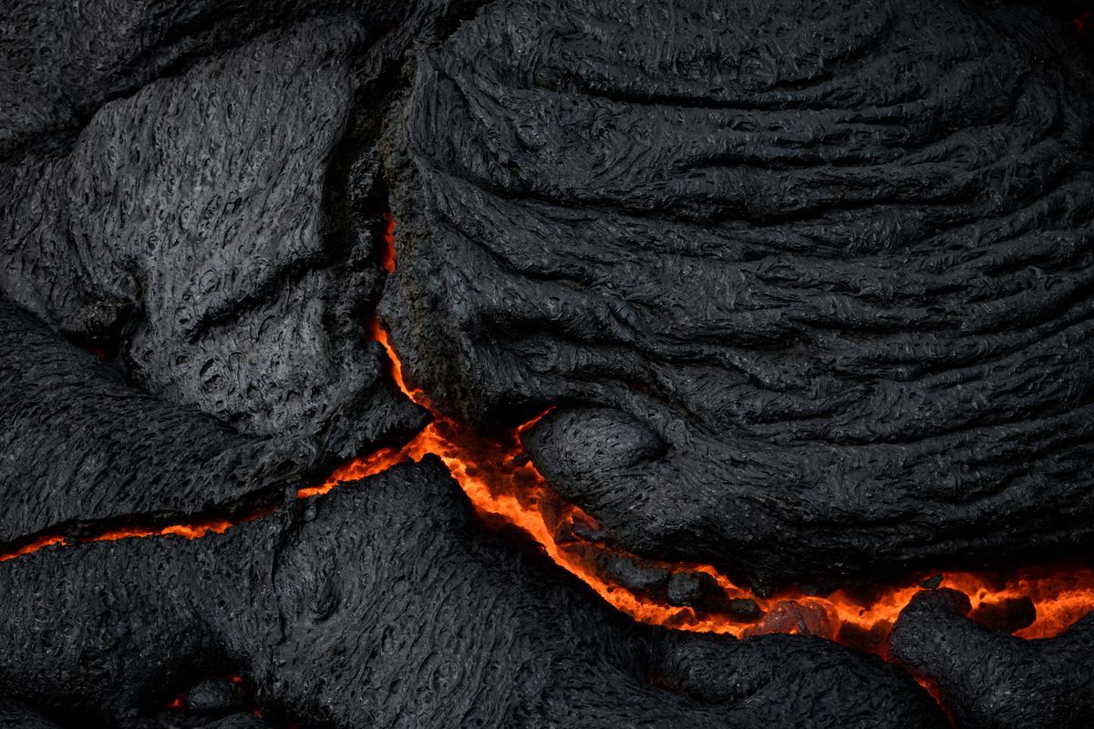 Lava from Fagradalsfjall volcano in Iceland by Jan Erik Waider