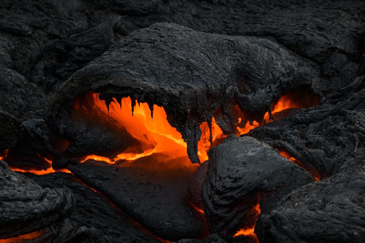 Lava from Fagradalsfjall volcano in Iceland by Jan Erik Waider