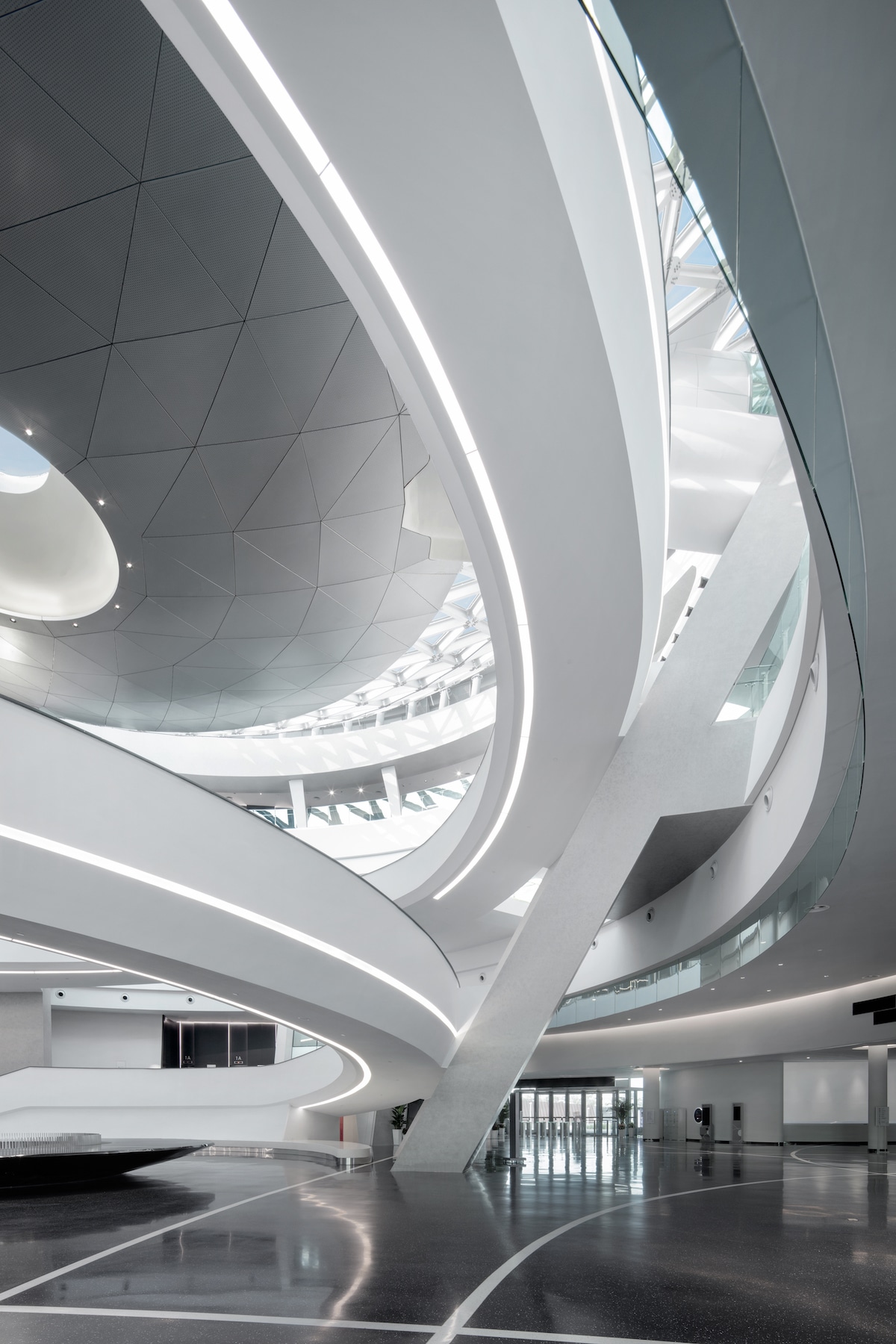 Interior Circulation of the Shanghai Astronomy Museum by Ennead Architects, Captured by Arch-Exist