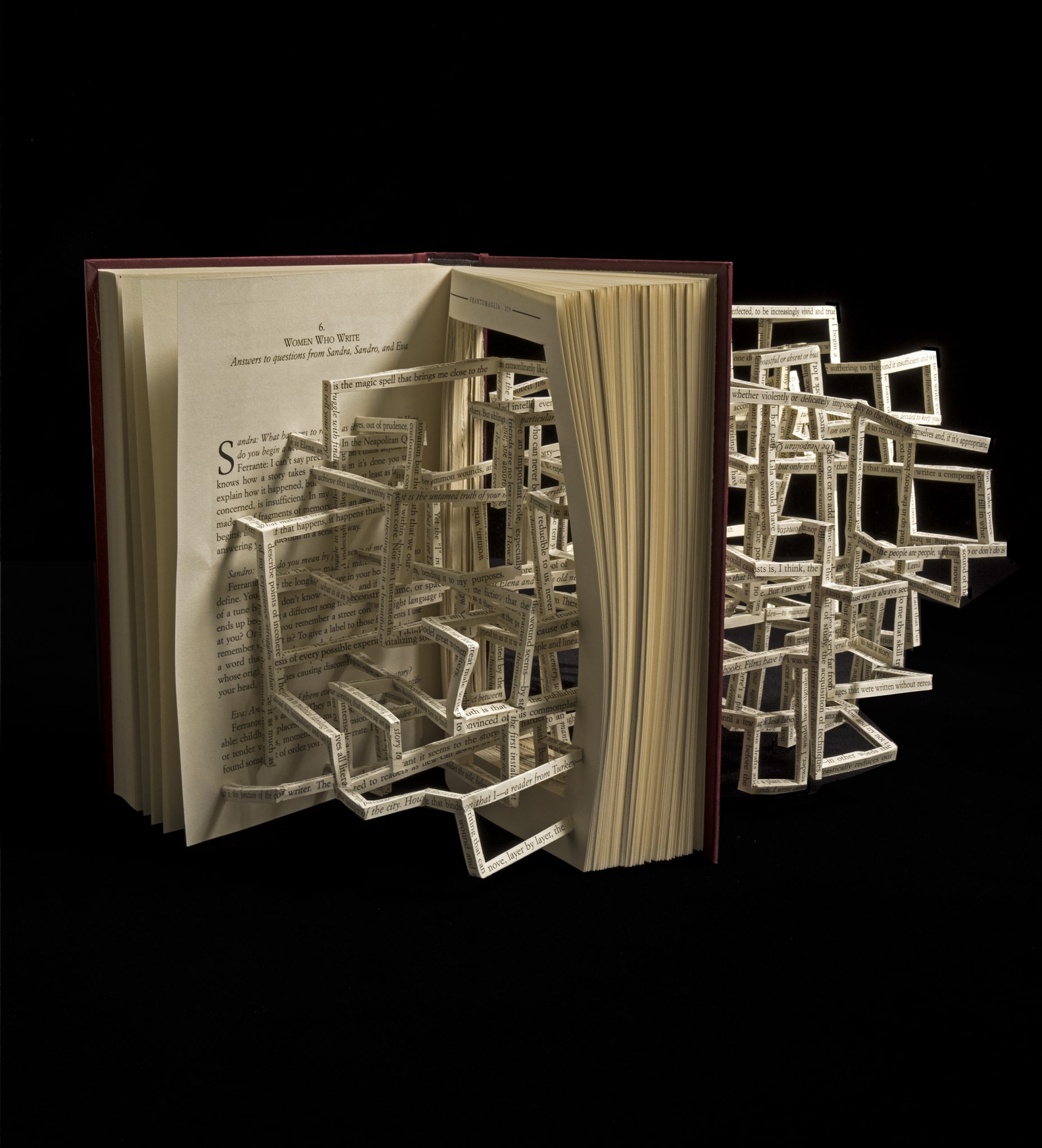 Stephen Doyle "Hypertexts" Altered Book Sculptures