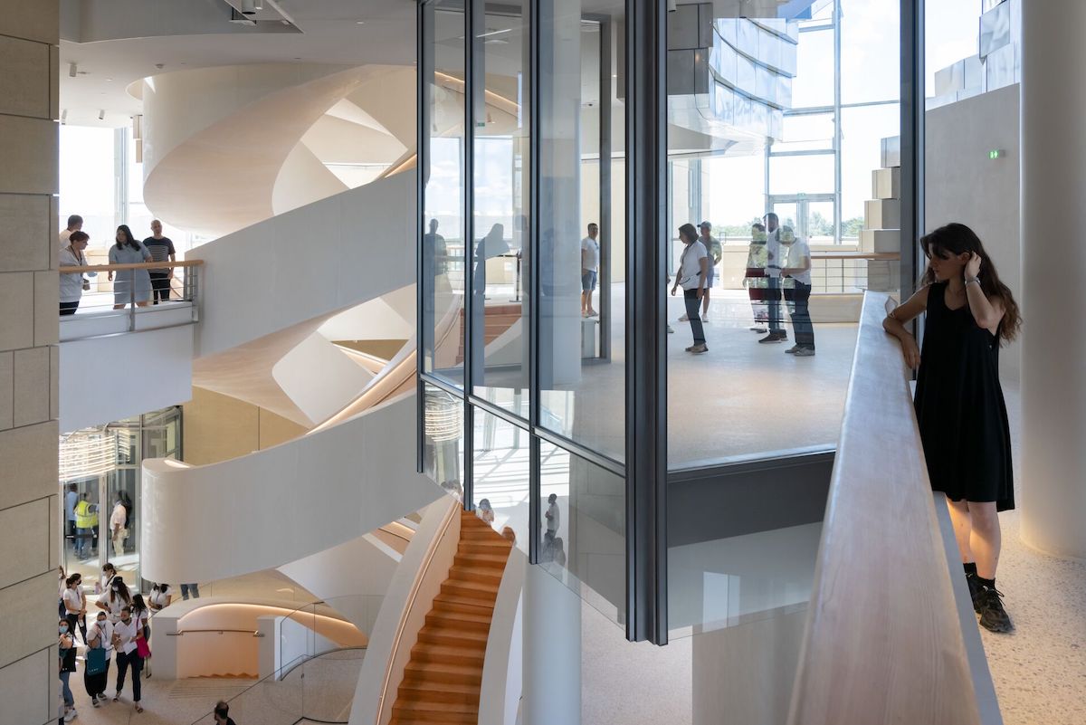 Interior View of Frank Gehry's Luma Arles Tower Captured by Photographer Iwan Baan