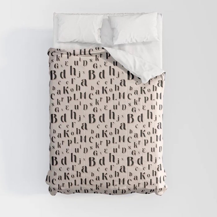 Alphabet Comforter