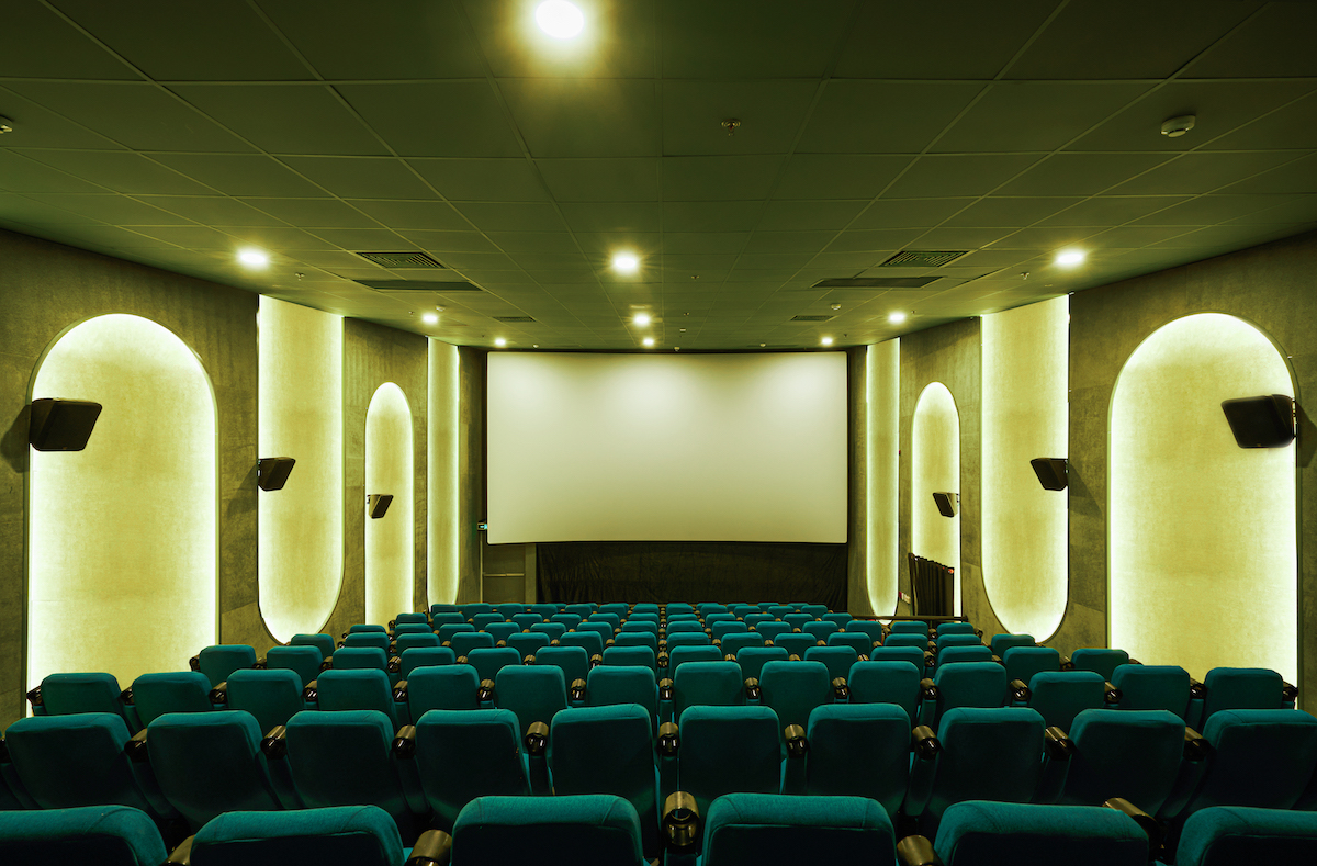One Theater in the Colorful Beta Cinema by Module K