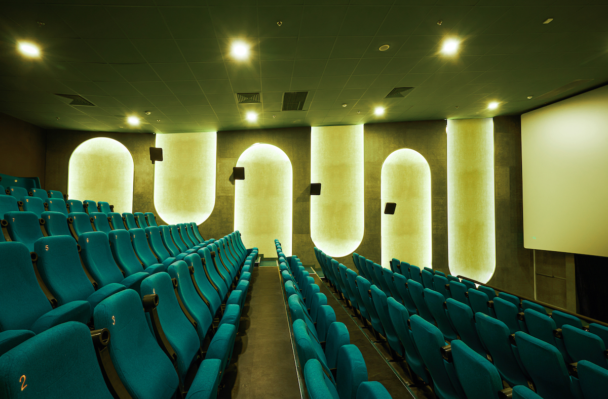 One Theater in the Colorful Beta Cinema by Module K