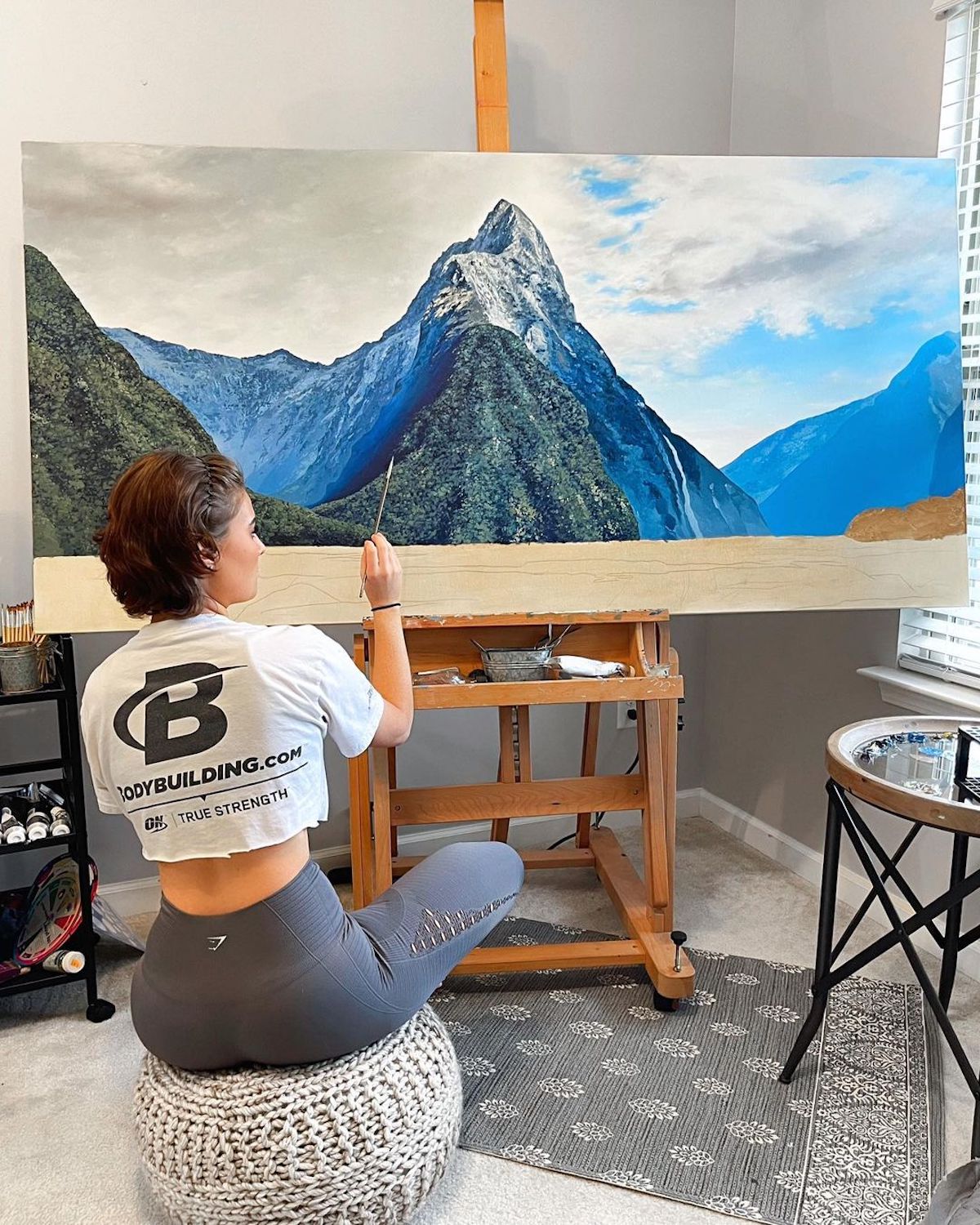 Oil Painting of New Zealand by Courtney Myers