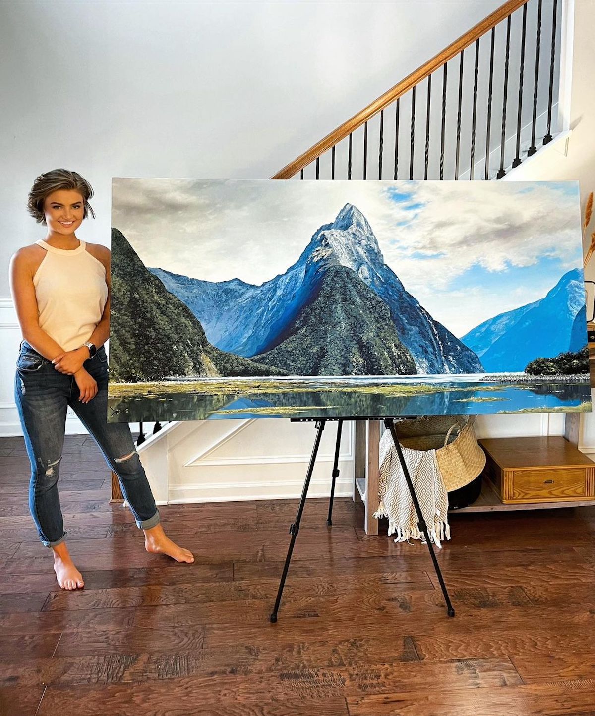 Oil Painting of New Zealand by Courtney Myers