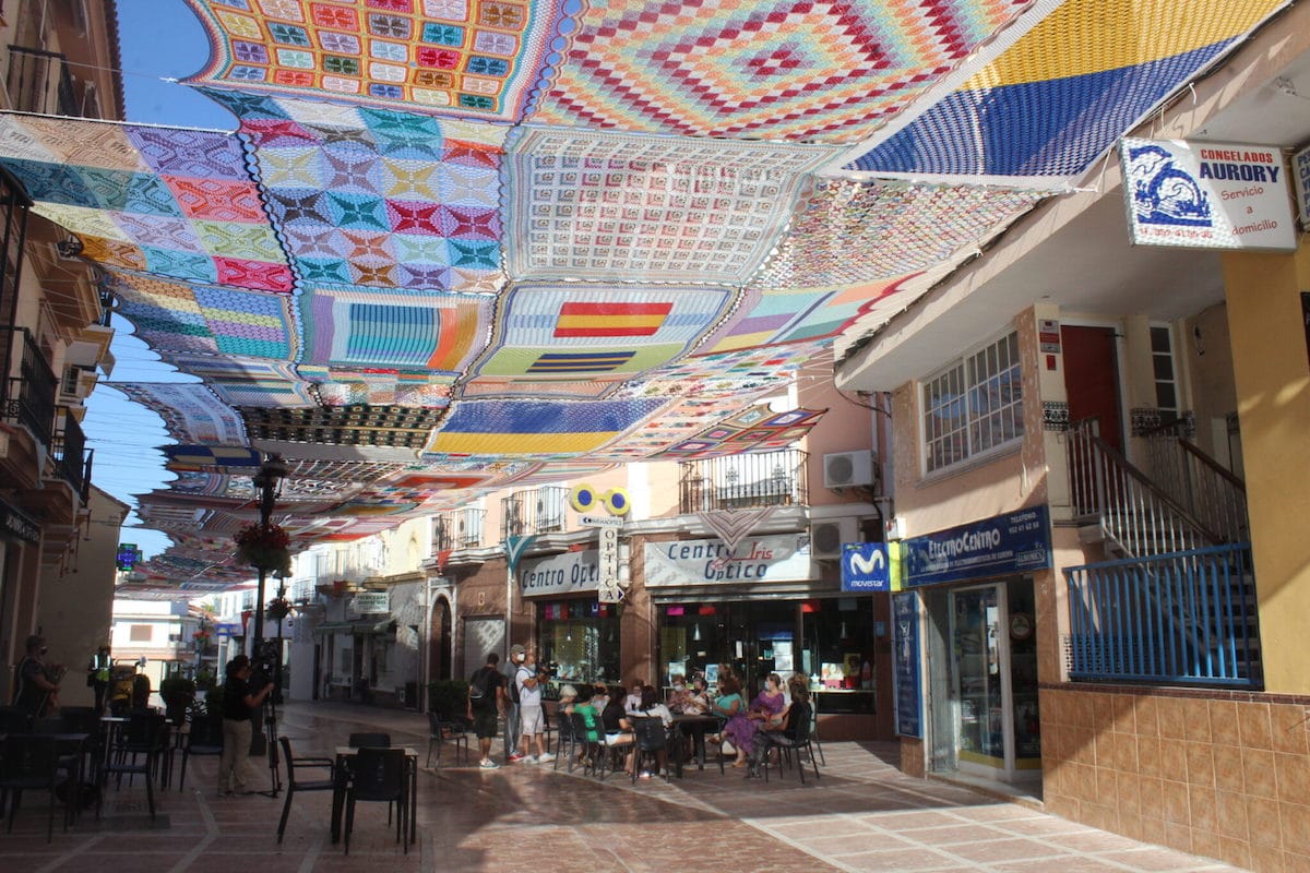 toldo de crochet en málaga, españa