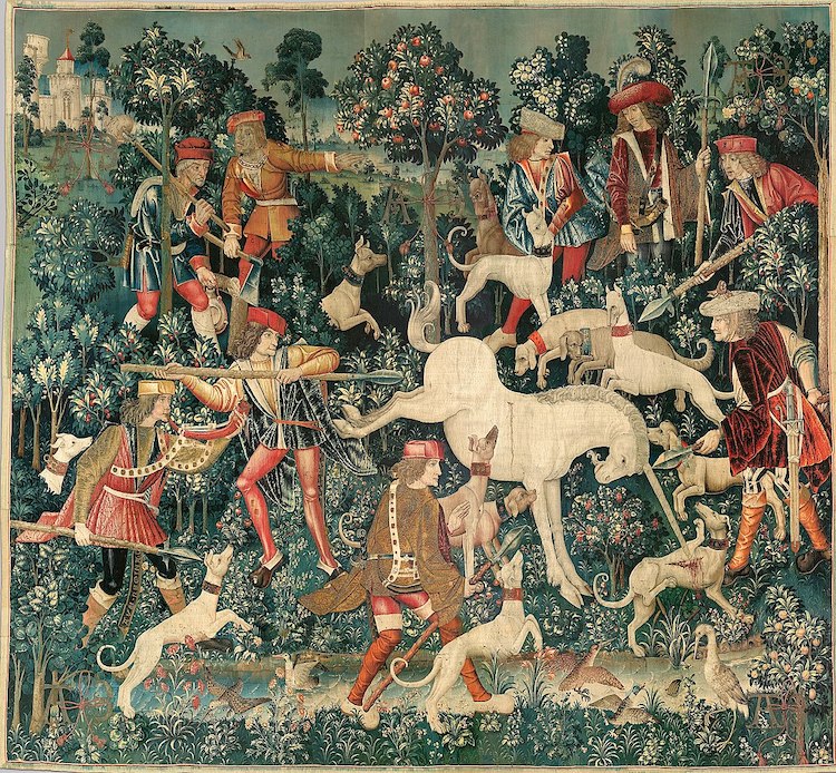 The Unicorn Defending Himself Tapestry