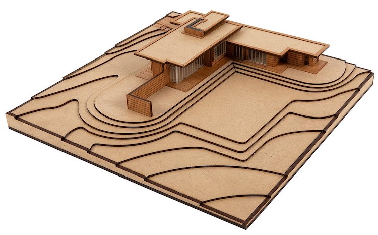 Usonian House Scale Model Kit of Frank Lloyd Wright Projects