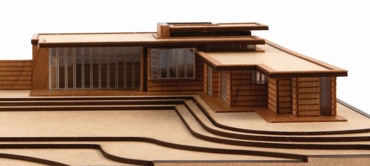 Usonian House Scale Model Kit of Frank Lloyd Wright Projects