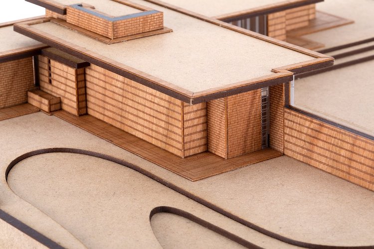 Usonian House Scale Model Kit of Frank Lloyd Wright Projects