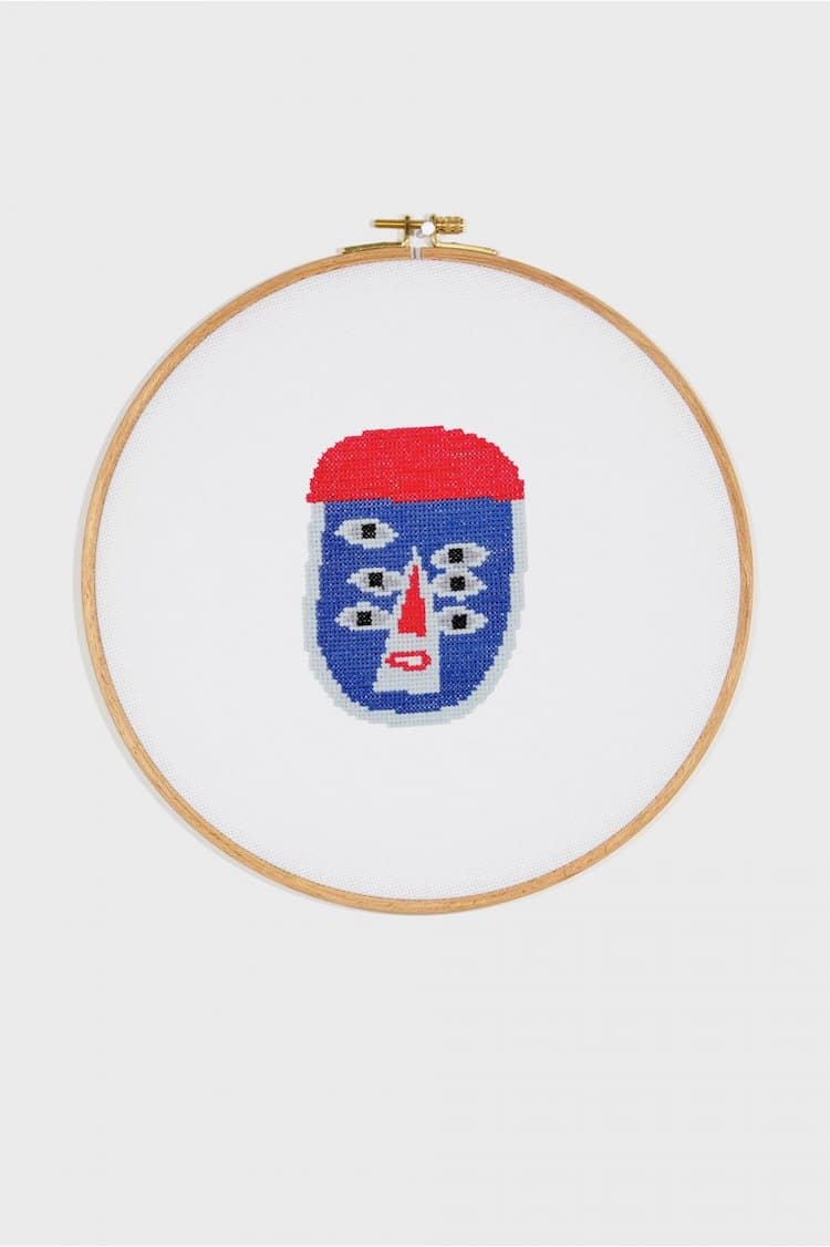 Face Cross Stitch Pattern