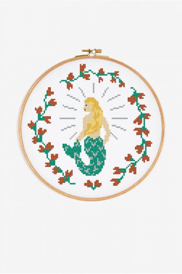 Mermaid Cross Stitch Pattern