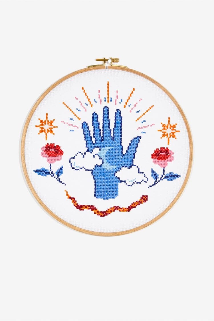 Hand Cross Stitch Pattern