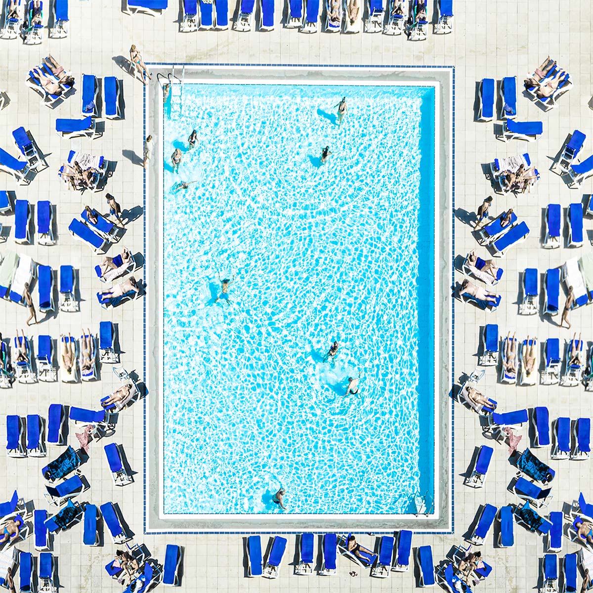 Gysel Fernandini "Swimming Pool, Barcelona 2019" Aerial Photography