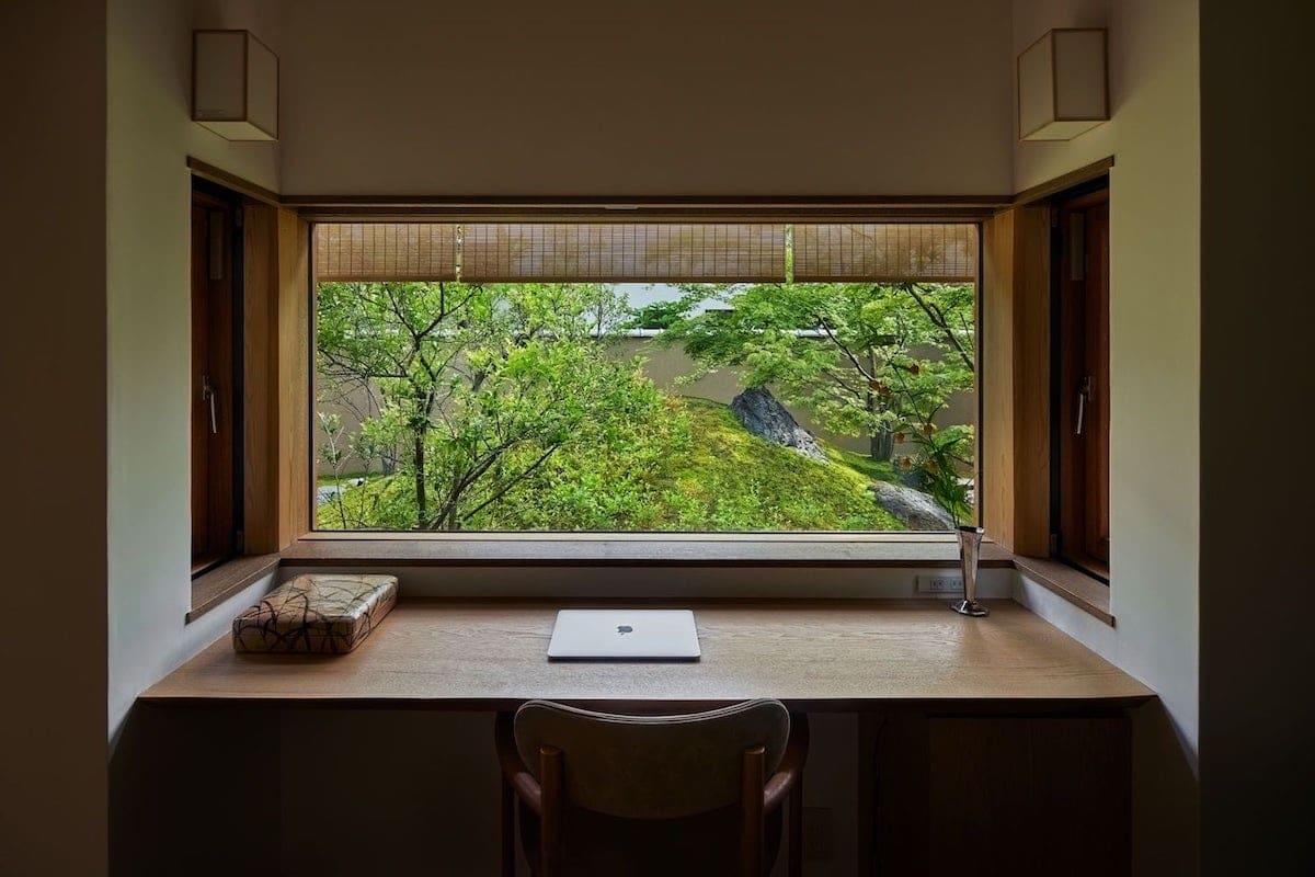 Interior of the House of the Sacred Rock by Hiroshi Nakamura & NAP in Kyoto, Japan