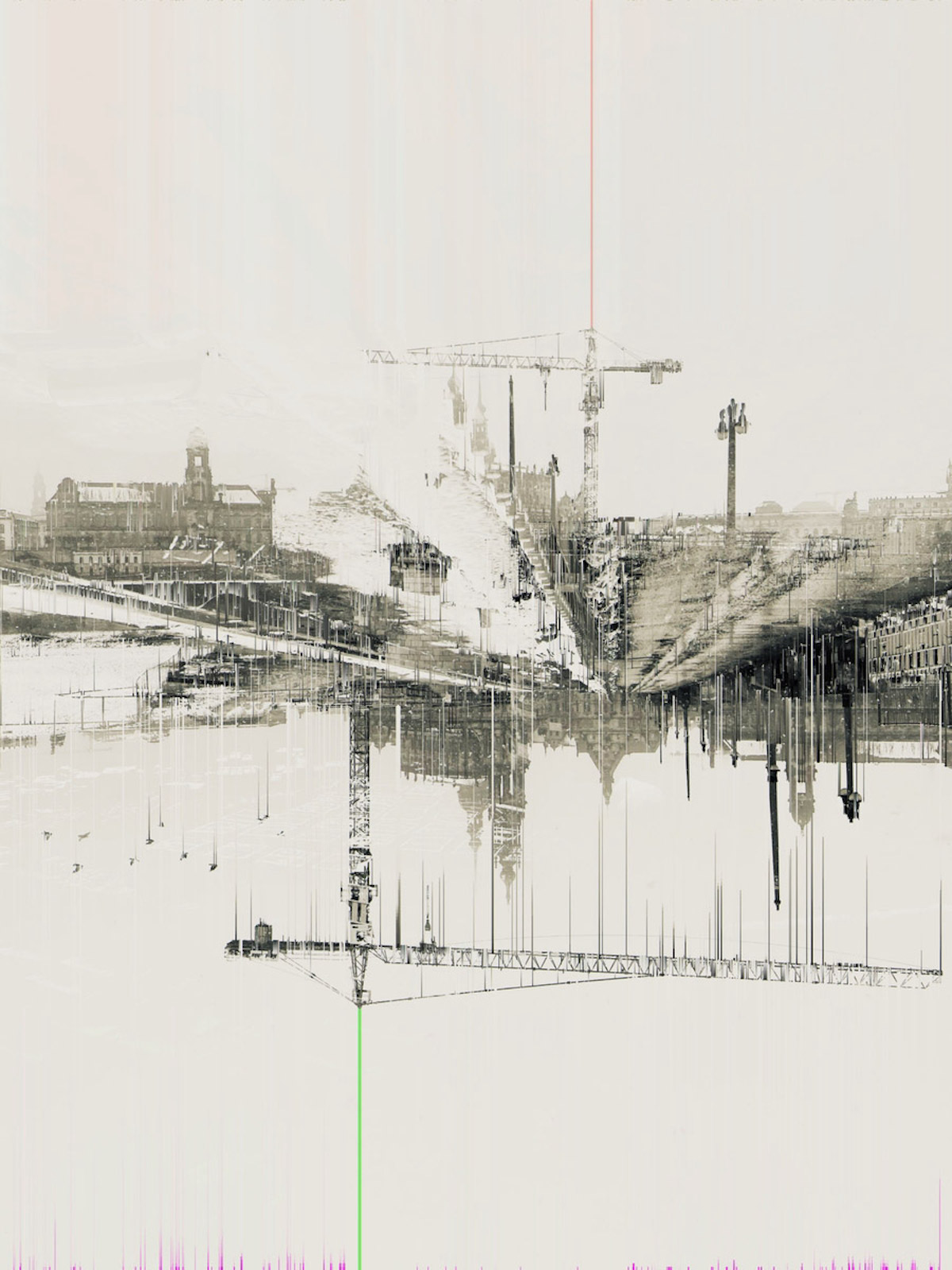 Illya Trofimenko "Reconstruction of Augustus Bridge in Dresden" Photomanipulation Photography