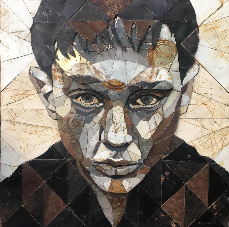 Matt Small Mosaic Portrait Art