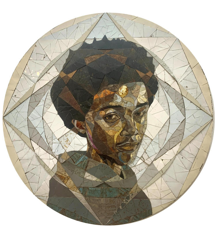 Matt Small Mosaic Portrait Art