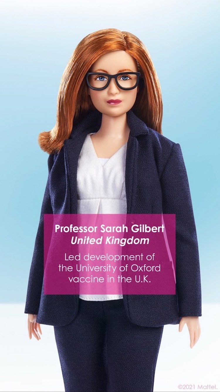 Barbie de la profesora Sarah Gilbert