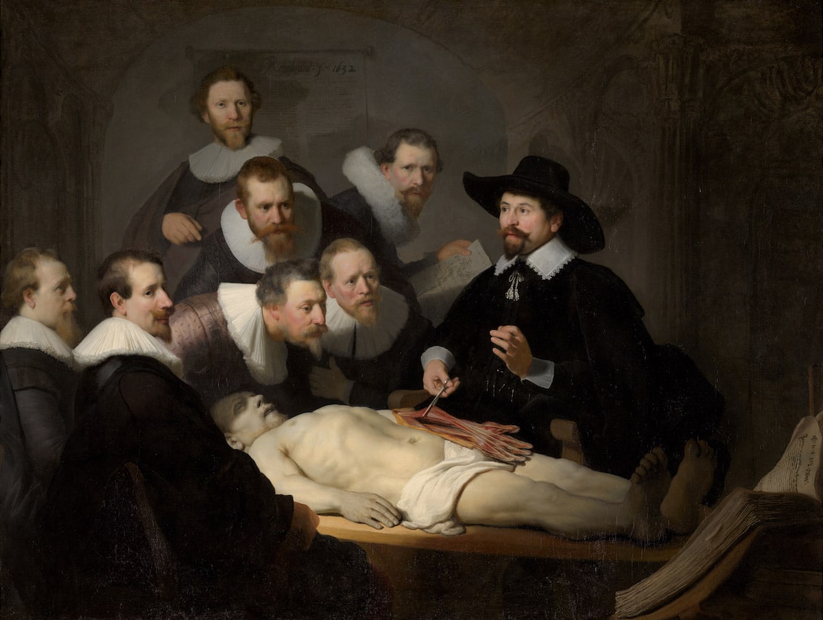 La lección de anatomía de Rembrandt