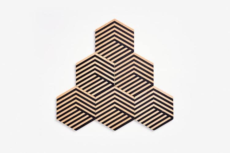 Optic Table Tiles by Bower Studios