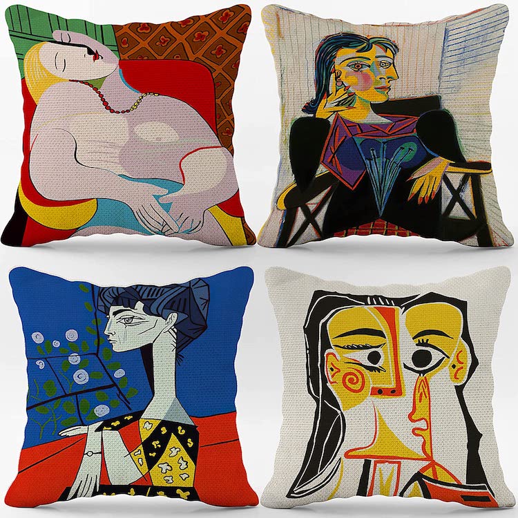 Art store throw pillows