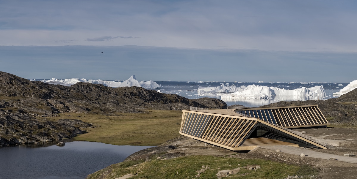 Exterior Shot of Ilulissat Icefjord Centre by Dorte Mandrup