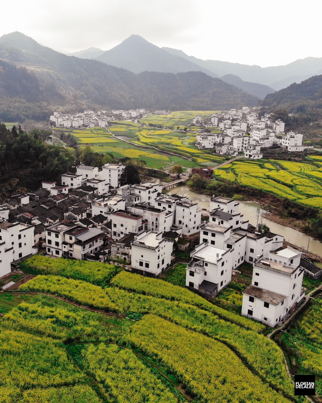 Aerial Photo of Village in China