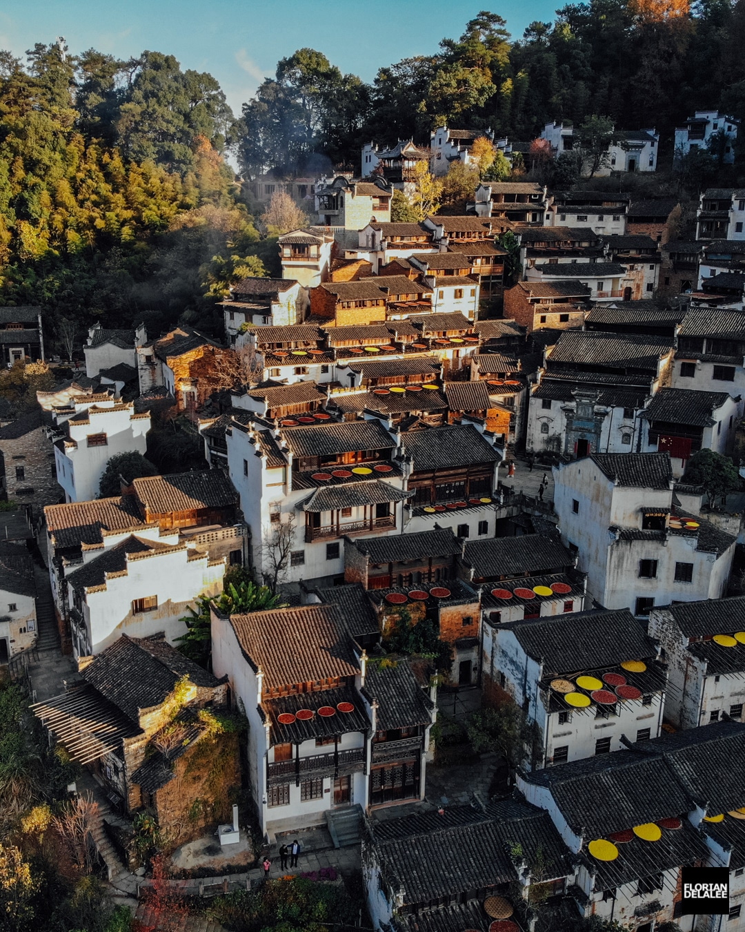 Aerial Photo of Village in China