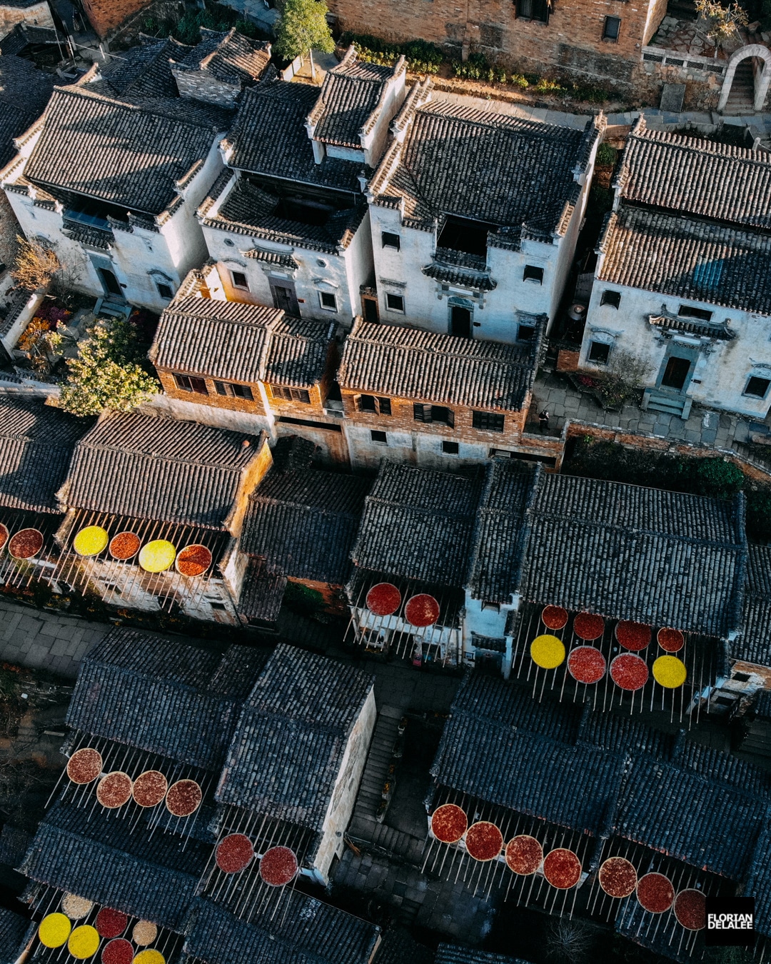 Drone Photo of Homes in China