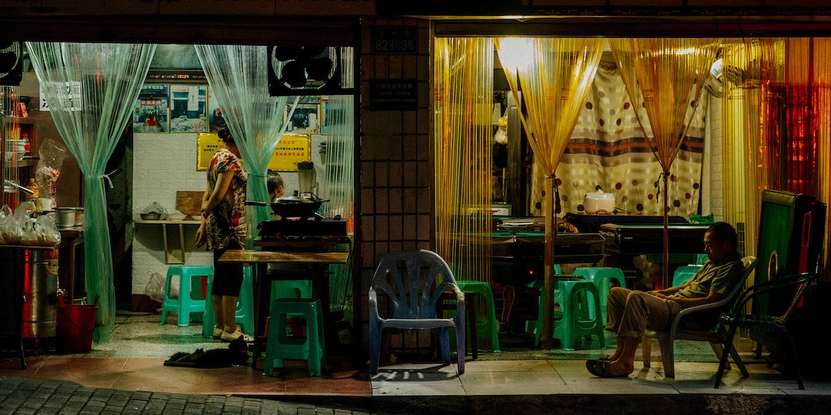 People in a Shop Window by Liam Wong