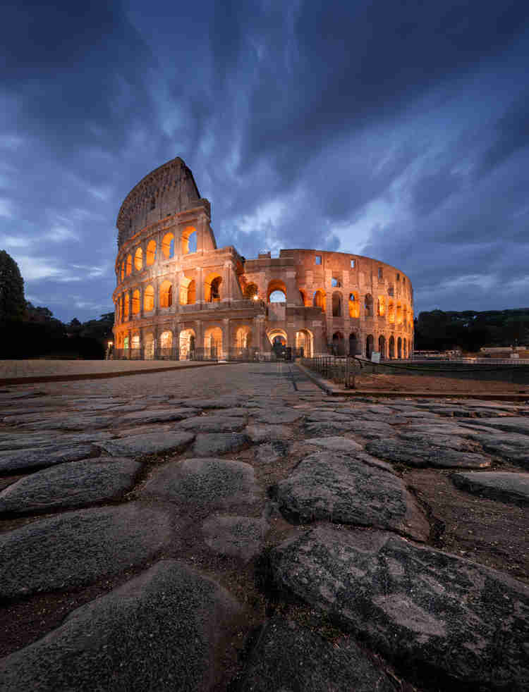 Colosseum in Rome at Night