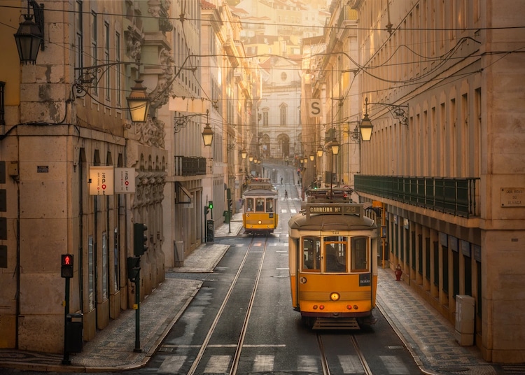 Street Car in Lisbon, Portugal