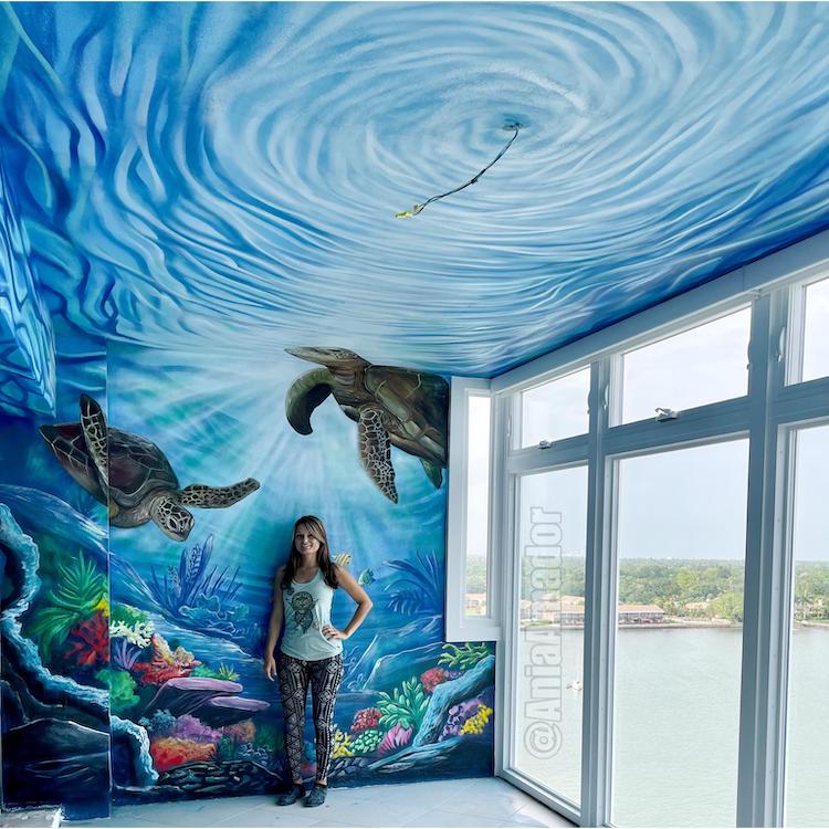 Ocean Mural Painting