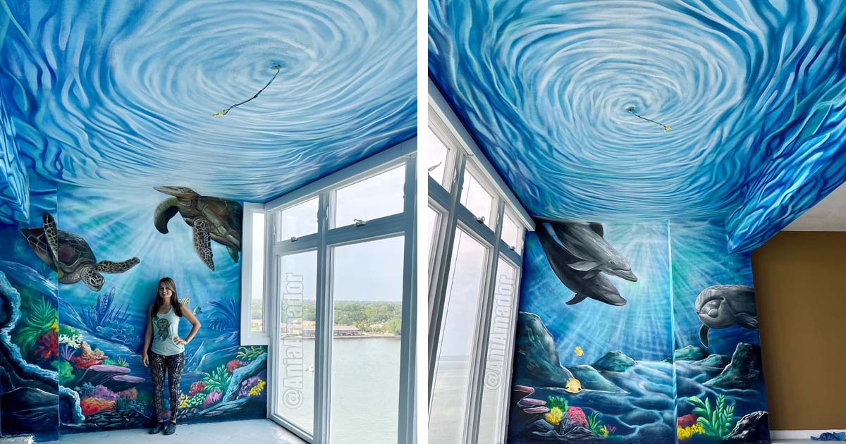 Swirling Resin Art Uses Real Objects to Mimic the Untouched Beauty of the  Ocean