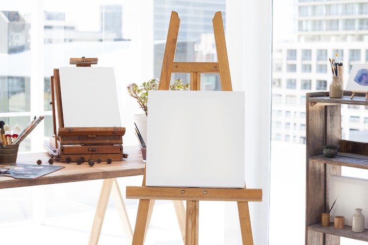 Blank Canvas on an Easel