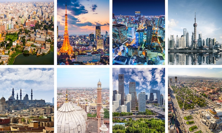 Las 10 ciudades más pobladas del mundo