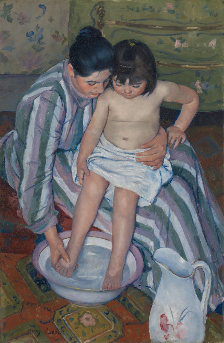 Le Bain de l'enfant par Mary Cassatt