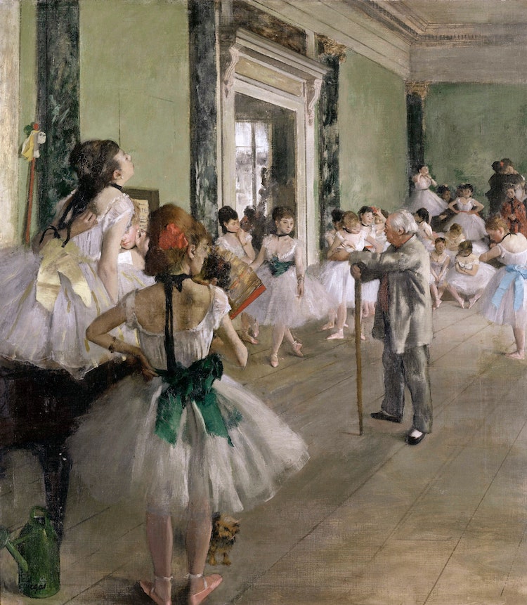 La Classe de danse par Degas