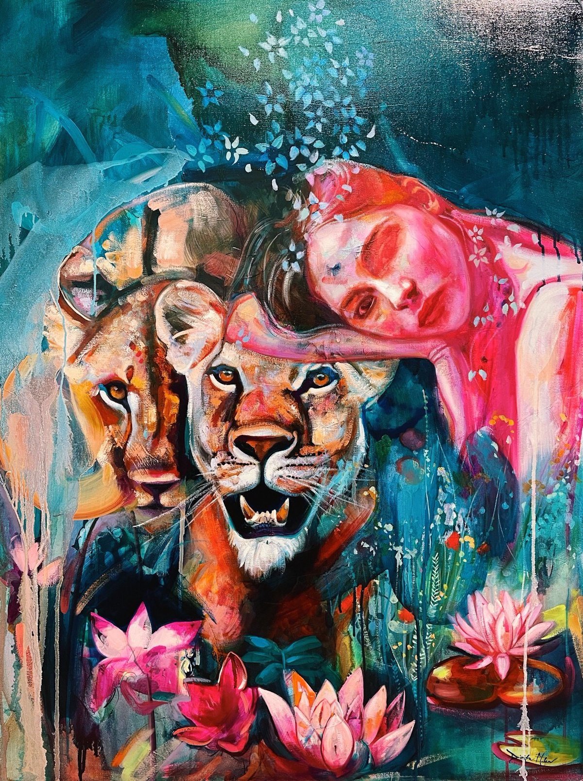 Mixed Media Painting by Dimitra Milan